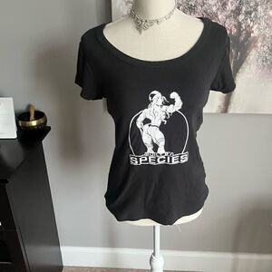 Bella species nutrition bodybuilder tee shirt vintage gym weight lifting muscle